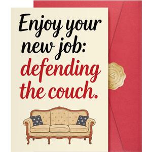 4 x Funny Retirement Card for Men Women, Humor Retiring Card Gift for Coworker, Colleague, Family, Friend., 5.3 x 8 in