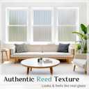 Haton Reeded Glass Window Privacy Film, Frosted Glass Film, 29.5" x 157.4" | Static Cling Removable, UV Blocking Heat Control Sticker, Decorative for Bathroom Door Home Office, Non-Adhesive