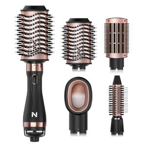 Natrial Hair Dryer Brush Blow Dryer Brush in One Hot Air Paddle Brush for Drying and Straightening, Volumizer Multi-Styler Smooth Curls for All Hair Types, Frizz-Free Blowout Brush for Salon Quality