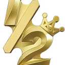 Number 1/2 Birthday Candle Half Years Old Six Monthes Happy Cake Topper Decorations 3D Crown (Crown-1/2, Gold)