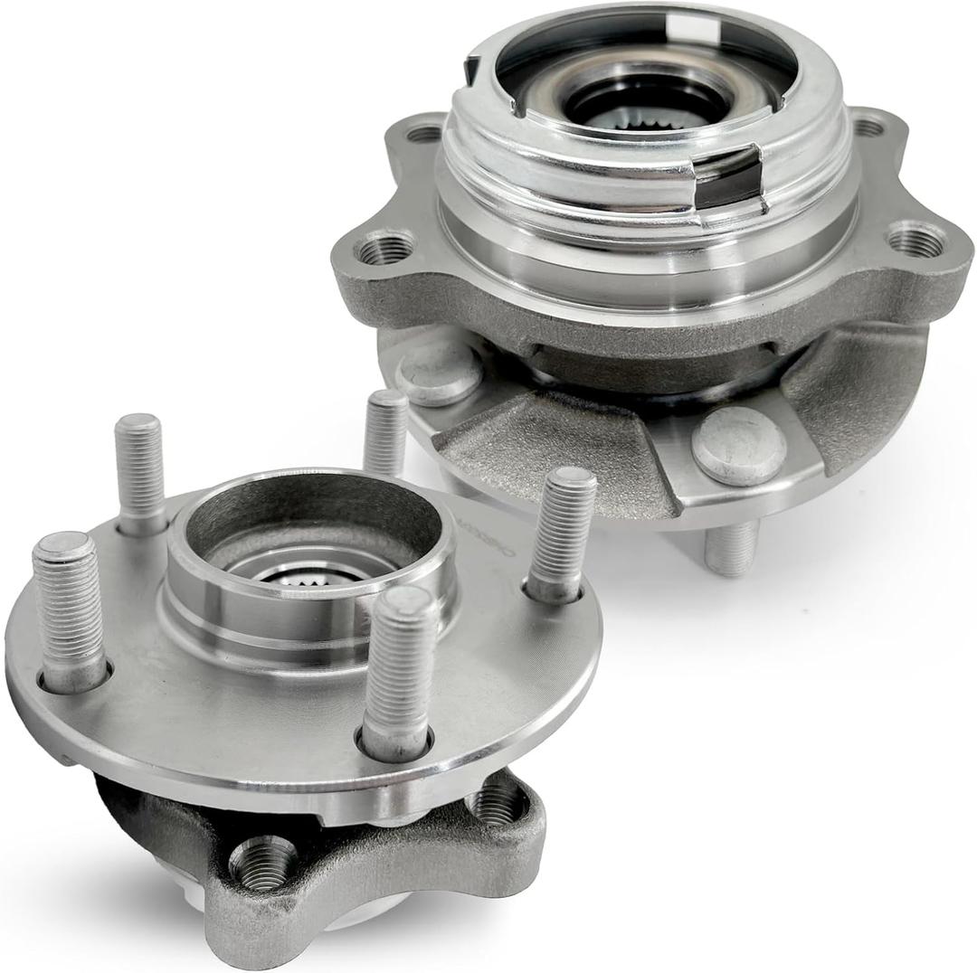 Pair 513335 Front Wheel Bearing Hub Assembly Compatible with Infiniti Fx35 Fx45 Fx50 G37 M35 M37 M45 M56 Q40 Q50 Q60 Q70 Q70L Qx50 Qx70 2003-2017 AWD Hub Bearing Kit, 5 Lug (OE Size)