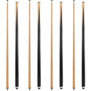 HMQQ Pool Cue Sticks 42"/48"/58" Billiard Cues with 13mm Leather Tip 17oz/18oz Standard or 20oz Heavy Set of 2 or 4 Durable 2-Piece Pool Sticks for Beginners, Adults, Home & Bar