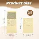 500 Pack Coin Envelopes 3 1/8x4 5/8" Brown Kraft Payroll Money