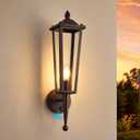 Oil Rubbed Bronze Outdoor Wall Light Fixtures, 20" Large Dusk to Dawn Front Porch Lights Waterproof with Glass, Exterior Wall Mount Sconce Outside Lighting for Garage House, OS-OD2615OB-WM