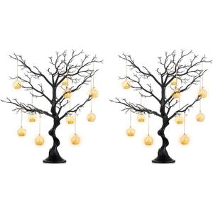 NUPTIO Black Halloween Tree Branch: Artificial 30 inch Tall Manzanita Tree Christmas Centerpiece Wedding Centerpieces for Tables, Decorative Ornament Display Tree for Decoration Weddings (2 Pc)