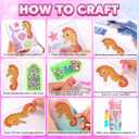 Decorate Your Own Water Bottle Kits for Girls, Christmas Gifts for 5 6 7 8 Years Old Girls, Birthday Gifts for Little Girls, Mermaid Toys for Girls, Mermaid Painting Gifts for Girls