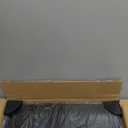 bukfen Over the Door Pantry Organizer, 6-Tier Adjustable Wooden Basket Kitchen Pantry Door Organization and Storage, Heavy-Duty Metal Hanging Kitchen Spice Rack,D6.3 x W17.71 x H50.60 inch,1 Pack (Black pole wood color)