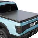 Truck Bed Tonneau Cover Compatible with Ford Super Duty 8.2 ft Long Box, 1999-2026 F250 F-250 F350 F-350, Soft Roll Up Style