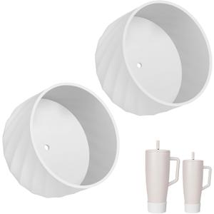 Boot Compatible with Brumate Era, Protective Silicone Sleeve for Brumate Era Accessories 30oz & 40oz, Anti-Slip BPA-Free Boot, Silicone Bottom Protector for Stanley Quencher and ProTour 30&40 oz (white)