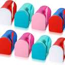 Hicarer 8 Pcs 5'' x 3'' Valentine Tinplate Mailbox Toy Small Decorative Mailbox Mini Tin Postbox DIY Crafts for Valentines Day Party Favor Greeting Cards Exchange Gifts Classroom Prize Supply