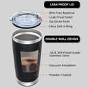 AIANJI 20oz Tumbler Bulk Stainless Steel Tumblers with Lid Vacuum Insulated Double Wall Travel Coffee Mug Powder Coated Tumbler Cup for Hot and Cold Drinks(Black, 6 pack)