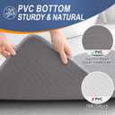 OLANLY Thick Memory Foam Bath Mat Rug 30x20, Extra Soft Absorbent Bathroom Rugs, Quick Dry Bath Mats, Non-Slip, Machine Washable Carpet for Bathroom, Tub and Shower, Home Decor Accessories, Grey