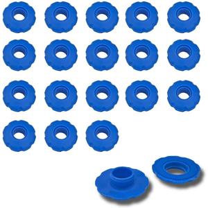 ORXPLUS Tools Durable Plastic Snap Grommets Ideal for Tarps, Banners, and DIY Projects, 18-pcs