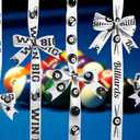 3 x YKW 5 Pack Billiards Ribbon Set, 5/8 Inch x 3 Yard Grosgrain Ribbons Each, 8 Ball Pool Cue Trophy Patterns, Tournament Gift Wrap for Players, Game Room, Man Cave Decorations