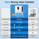 Dehumidifier, 106 OZ Water Tank (1000 sq.ft) Dehumidifiers for Home, Quiet Dehumidifier for Bathroom Bedroom Basement RV with Timer Setting, Auto Shut Off, 7 Colors LED Light, Sleep Modes, White