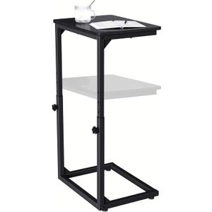 Adjustable C-Shaped End Table, Small Side Table for Couch, Sofa TV Tray Table for Living Room, Bedroom, Bedside ET-SA-BKW1