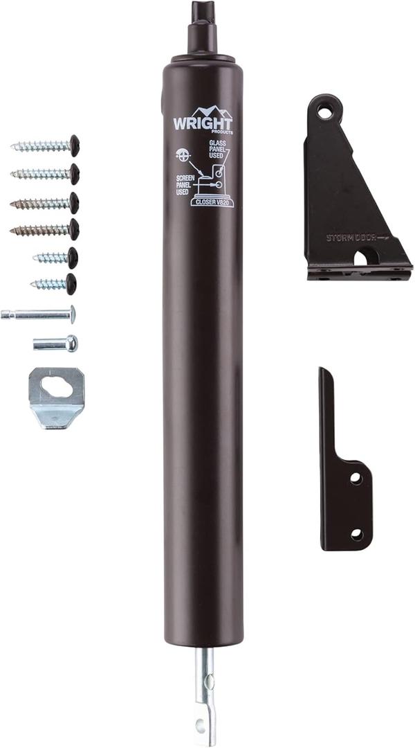 Wright Products V820AFB Light Duty Pneumatic Screen and Storm Door Closer Florida Bronze (One Size)