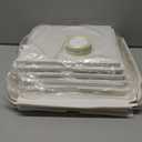 JCD 6packs 12x12x10inch Ideal for Large 9" and 10" Inch Tall Layer Tiered Cakes with ribbon and pre-folded lid for Wedding Party and Gift Display (White Lid, 12 * 12 * 10inch/6Pcs) (box)