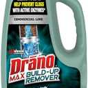 Drano Max Build Up Remover Drain Clog Remover and Cleaner, Great for Clog Prevention, Commercial Line, 60 oz