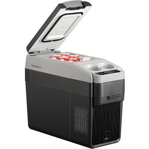 12 Volt Center Console Fridge, Car Refrigerator 19QT (18L) Cooler (-4℉–50℉), Car Refrigerator, Portable Electric Cooler with 12/24V DC&110V AC for MPV Van