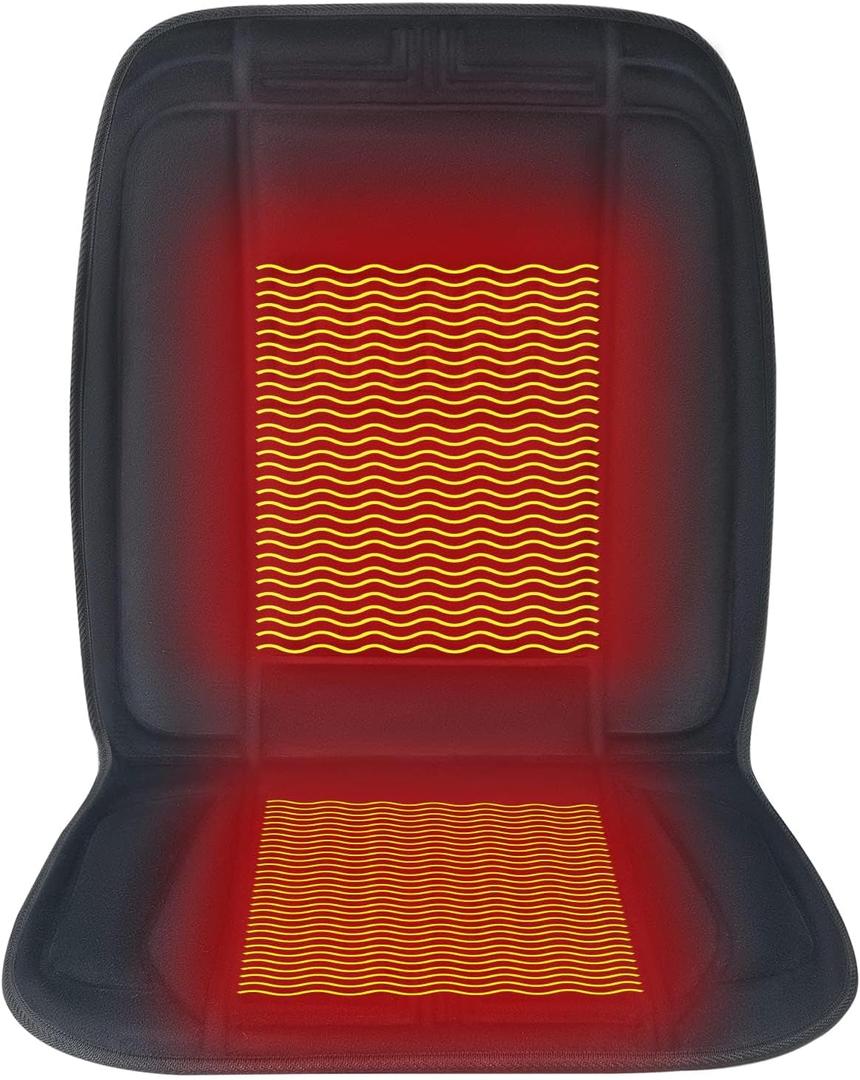 CARSHION Heated Seat Cover 22“ Wide with Fast Heat Large Size Warmer for Winter