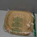 Hausattire Jute Braided Placemats 14 Inches Round Set of 4 Reversible Handwoven Boho Vintage Placemats for Kitchen Dining Tables|BBQ's Farmhouse Easter Decor Indoor & Outdoor Parties|Natural
