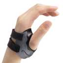 Velpeau CMC Joint Thumb Arthritis Support Brace - Soft & Hard Plastic Compose - with Thumb Compression Sleeve, Stabilizes Thumb CMC Joint Without Limiting Hand Function (Black, Left - Medium)