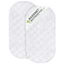 Bassinet Mattress Protector, Fits 15" x 30" Graco Sense2Snooze and Dream On Me Lacy Bassinet, 2 Pack, Waterproof, Washer & Dryer