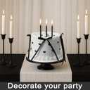 Remerry 6 Inch Black Bow White Round Fake Cake Funny Birthday Cake Decor Wedding Dessert Props Artificial White Dessert for Display Photography Women Birthday Wedding Gift
