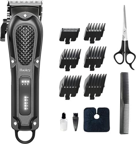 Haokry Hair Clippers for Men Professional - Cordless & Corded Barber Clippers for Hair Cutting & Grooming Rechargeable Beard Trimmer : Beauty & Personal Care