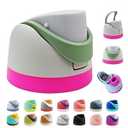 Replacement Cap for Owala Freesip, One Button Water Bottle Top Lid Compatible with Owala Cup 16oz 24oz 32oz 40oz, BPA-Free Replacement Lid Accessory for Owala Free Sip (Pink+Green)