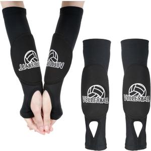 Tucnoeu Volleyball Arm Pads with Protective Pads and Thumb Holes, Wrist Guard