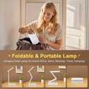 Rechargeable Lamps Cordless Lamps,6000mAh Battery Powered Lamp,3 Colors+Dimmable Desk Light,Rechargeable Table Lamp with USB Charging Port+45min-Timer,Wireless & Portable Light,Battery Operated Lights (White)