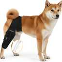 Dog Knee Brace for Hind Leg Adjustable Rear Leg Support with 2 PP Resin Bars, Helps Torn ACL, Ligament Injuries, Luxating Patella & Hip Dysplasia Recovery for Left/Right Hind Leg (S)