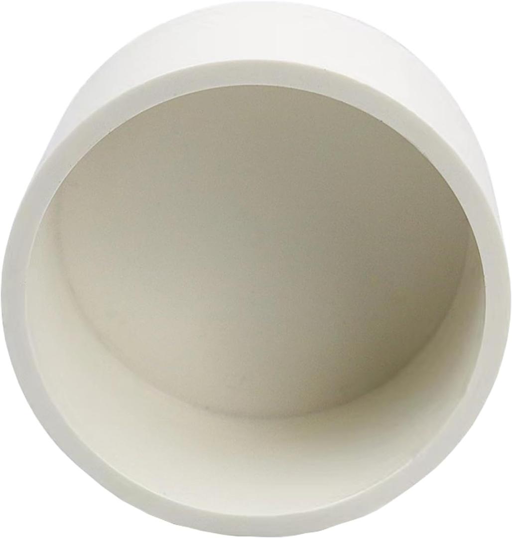6inch White PVC Pipe End Cap Plug, PVC Pipe Plug Socket Fittings, PVC Fitting Connector for Building Furniture, Pool Products, Greenhouse, Shed and Tent Connection, Schedule 40