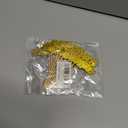 2 x Happy Birthday Cupcake Toppers, Glitter Pink, 12 Pieces, 2.95 x 4.33 inches, Cake Decorations (12, Golden -12 pack)