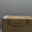 3 Gallon Glass Small Fish Tank, Betta Fish Tank Starter Kit with Filter, Lights,Lid.