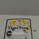 DOK TigerToes Premium Non-Slip Dog Socks for Hardwood Floors - Extra-Thick Grip That Works Even When Twisted - Prevents Licking, Slipping, and Great for Dog Paw Protection - Size Large (Classic Grey)