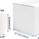 Hoikwo 6x6x6 Shipping Boxes Set of 40, White Corrugated Cardboard Box for Small Business for Packaging Mailing