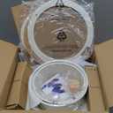 CAROTE 19pcs Pots and Pans Non Stick, Cookware Sets Detachable Handle, Induction Kitchen Pots and Pans, Non Stick Cooking Set, Oven/Dishwasher/Fridge Safe, Space Saving (Cream White)