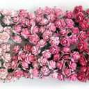 100 pcs Tiny Artificial Roses Mixed Pink Five Color Mulberry Paper Flower 15-18 mm Flower Wedding Scrapbooking