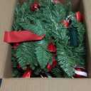 Christmas Garland with Lights 9FT Timer Prelit Garland Battery Operated Outdoor Indoor Christmas Decorations 30 LEDs Lighted Garland for Stairs Railing Fireplace Mantle Front Door Home Holiday Decor