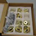 khtumeware 9 Pack 1-3/8 inch(35mm) Polished Brass Cabinet Knobs Dresser Knobs Oval Unlacquered Brass Drawer Knobs Kitchen Cabinet Hardware Egg Knobs for Dresser Drawers