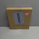 Aesthetic 3 Ring Binder Set of 2 - Sturdy 1 Inch Binder Fits Letter Sized Paper - A Cute Holder for Women or Men with Pocket Easily Organizes Your Paperwork for School, Office or Work (Beige-green)