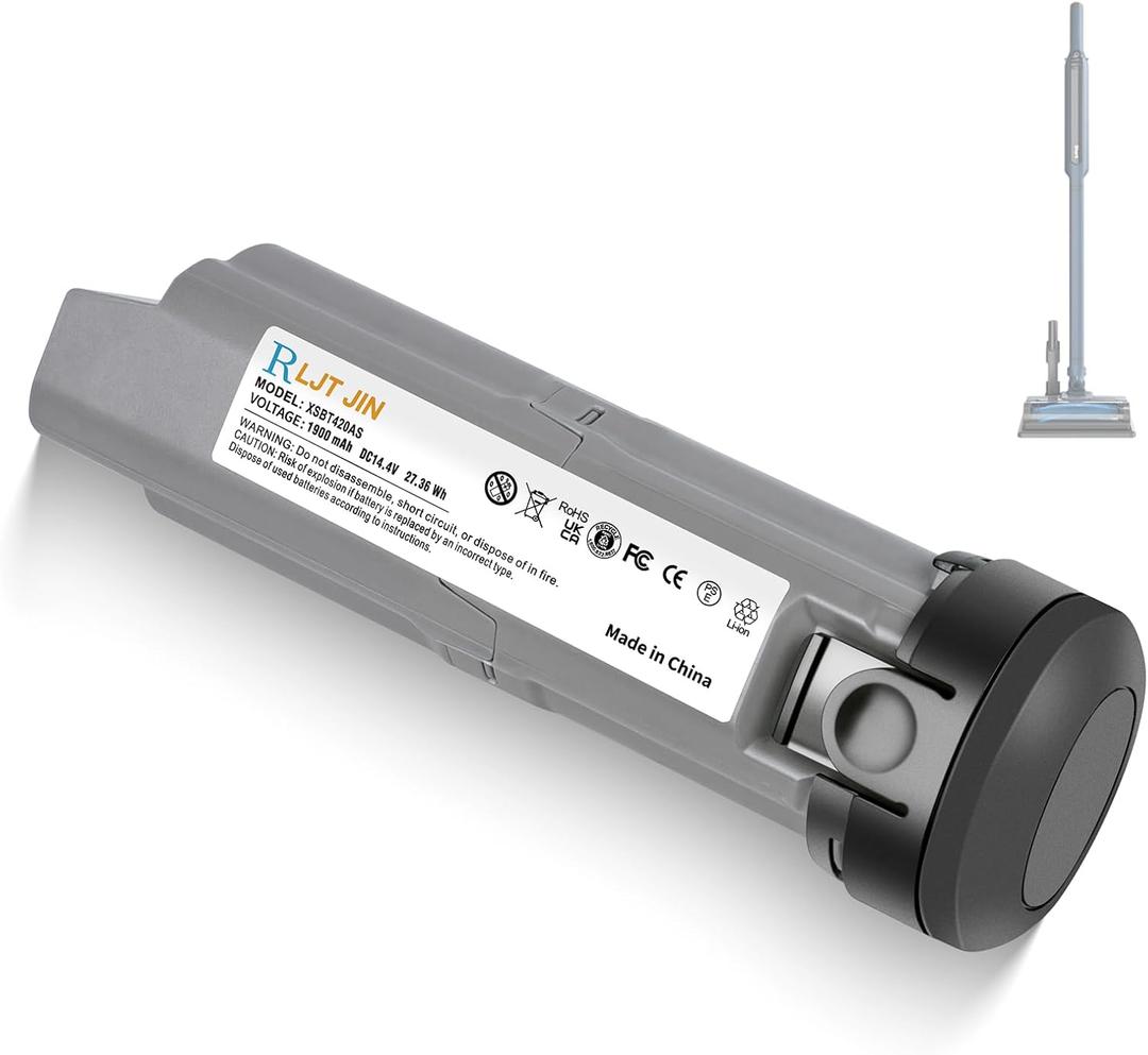 1900mah XSBT420AS Replacement Battery,Compatible for Shark WS640 WS640AE WS642 WS642AE WV410BL WV401BL Wandvac Cordless Vacuum Cleaner,Lithium-ion