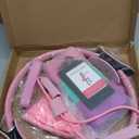 Pilates Ring Kit for Women Home Workouts Better Pilates Essentials Kits Equipments Sets Accessories Magic Ring Booty Bands Glutes Yoga Ball 25cm Figure 8 Resistance Yoga Bands for Stretching 8 Pcs (pink)