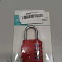 ZHEGE Combination Lock, 4 Digit Outdoor Combination Padlock for Gym, School, Gates, Doors, Hasps and Storage (Red) (1P)