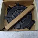 SIRCLES Tortilla Press 12 Inch Cast Iron - Extra Large, Heavy Duty 12 Inch Tortilla Press - Ebook Tortilla recipes - 5 Non-Slip Rubber Feet - Pre-Seasoned - Large 12-Inch Tortilla Press