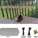 Banister Guard for Baby, Balcony Netting for Pets, 15ft x 3ft, Baby Safety Stairs Rail Net Provides Your Baby with a Environment, Baby Stair Net Fit for Child, Small Pet, Toy - Black