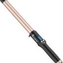 1 Inch Curling Wand Long Barrel, Dual Voltage Hair Curling Iron Wand Ceramic for Long Hair,10 Adjustable Temp